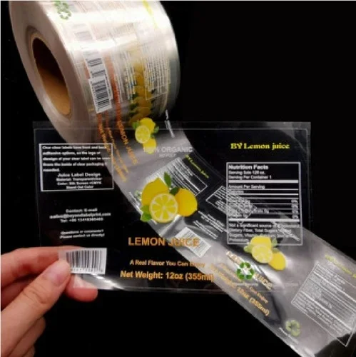 Transparent sticker lables